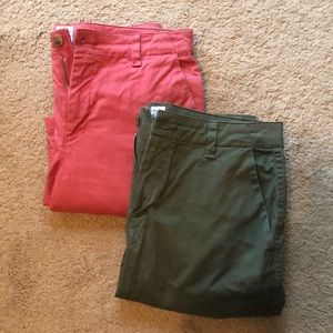 2 pairs of GAP girlfriend jeans